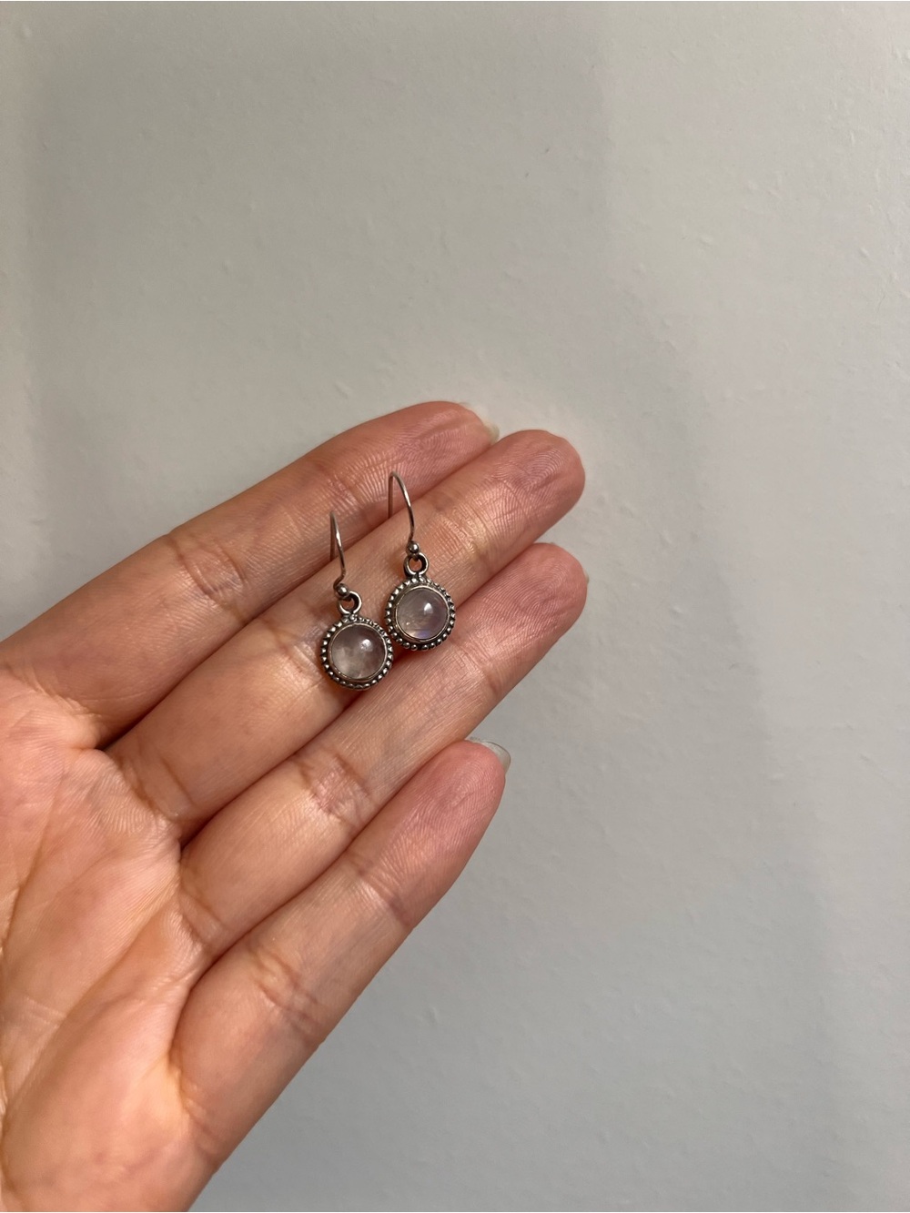 925 silver moonstone earrings